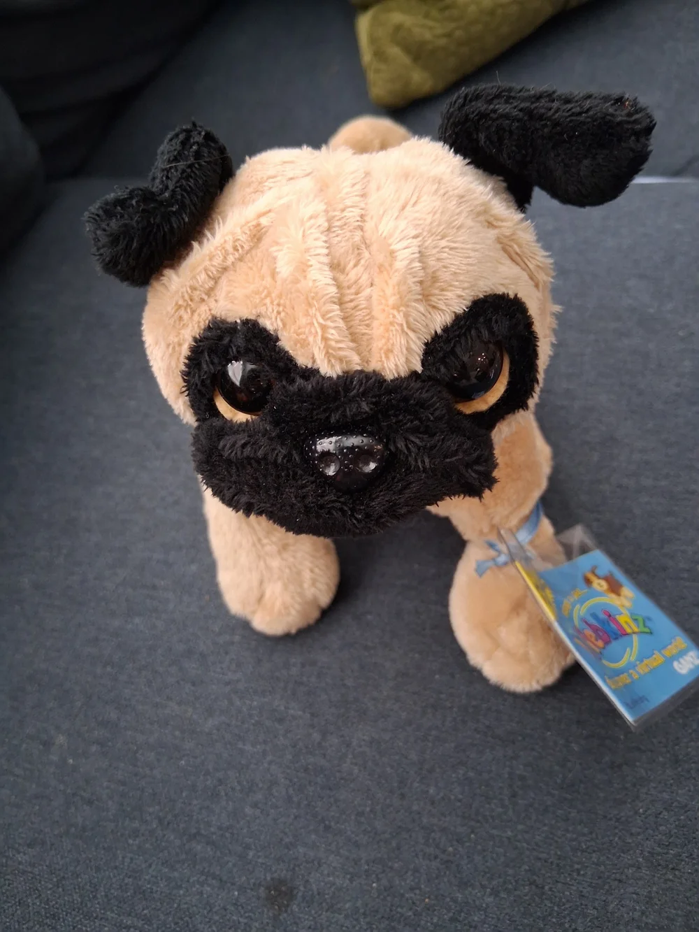 Webkinz Pug Plush HM105 Ganz Sealed Tag Unused Code Stuffed Animal Dog Puppy